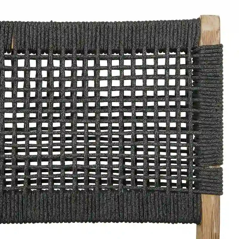 Canapé ou fauteuil d'extérieur contemporain en bois gris foncé