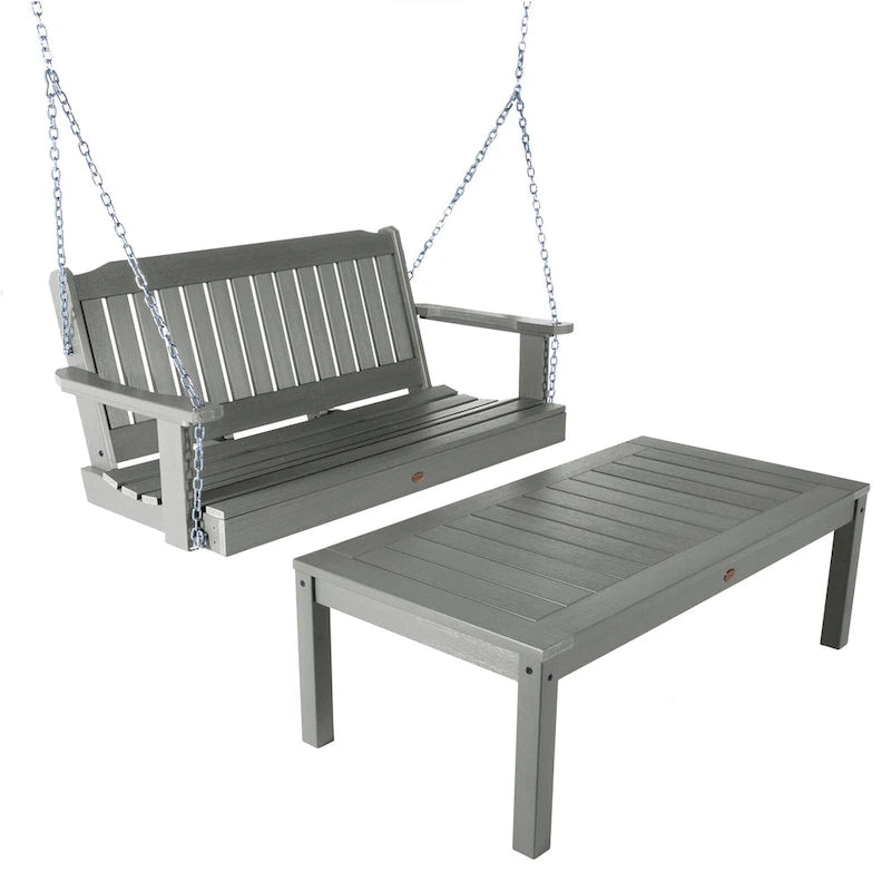 HIGHWOOD Lehigh Balancelle de 1,2 m et table basse