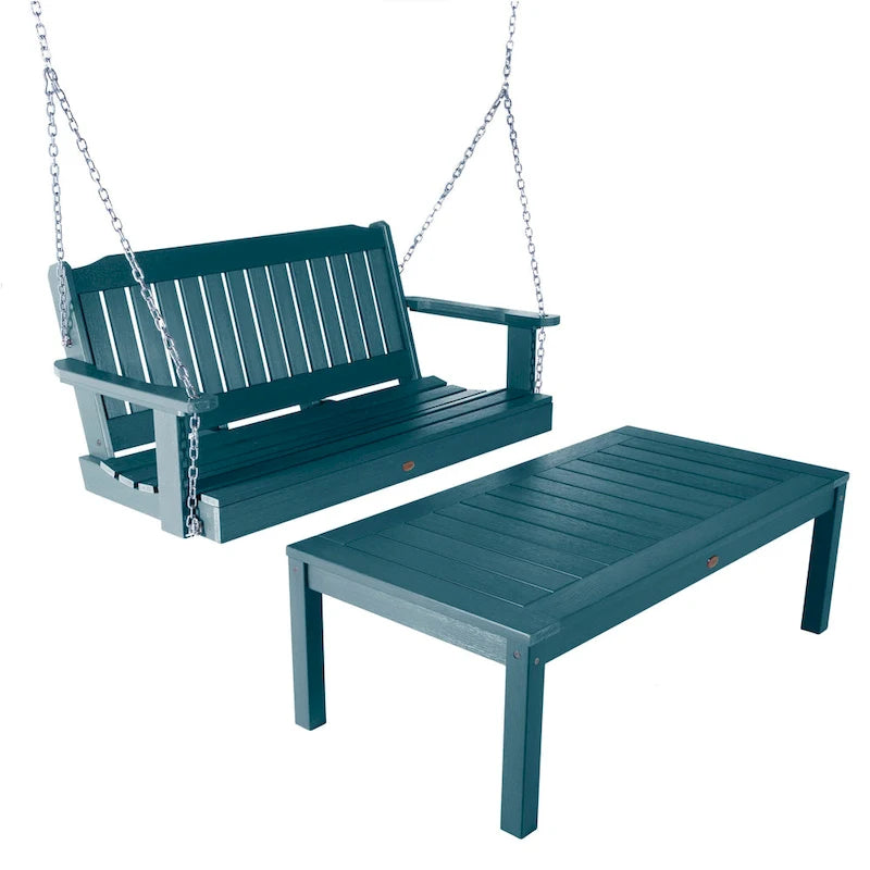 HIGHWOOD Lehigh Balancelle de 1,2 m et table basse