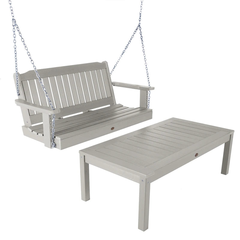 HIGHWOOD Lehigh Balancelle de 1,2 m et table basse
