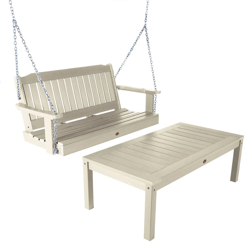 HIGHWOOD Lehigh Balancelle de 1,2 m et table basse
