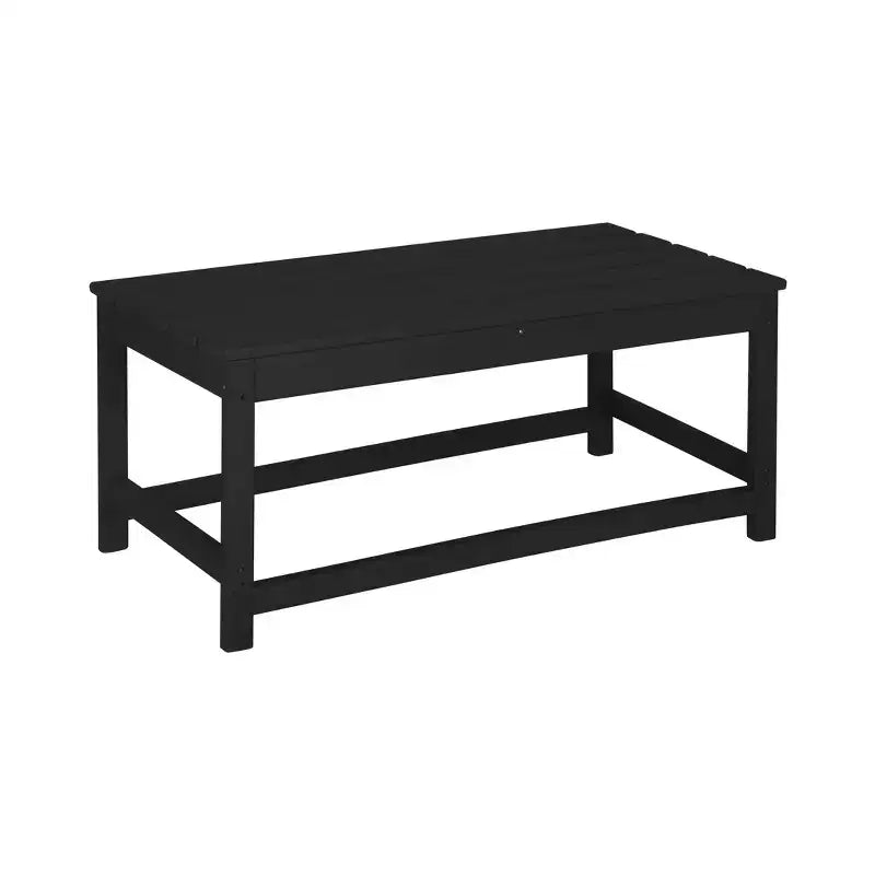 WestinTrends 3pc Outdoor Patio Adirondack Coffeet Table and Side Tables set