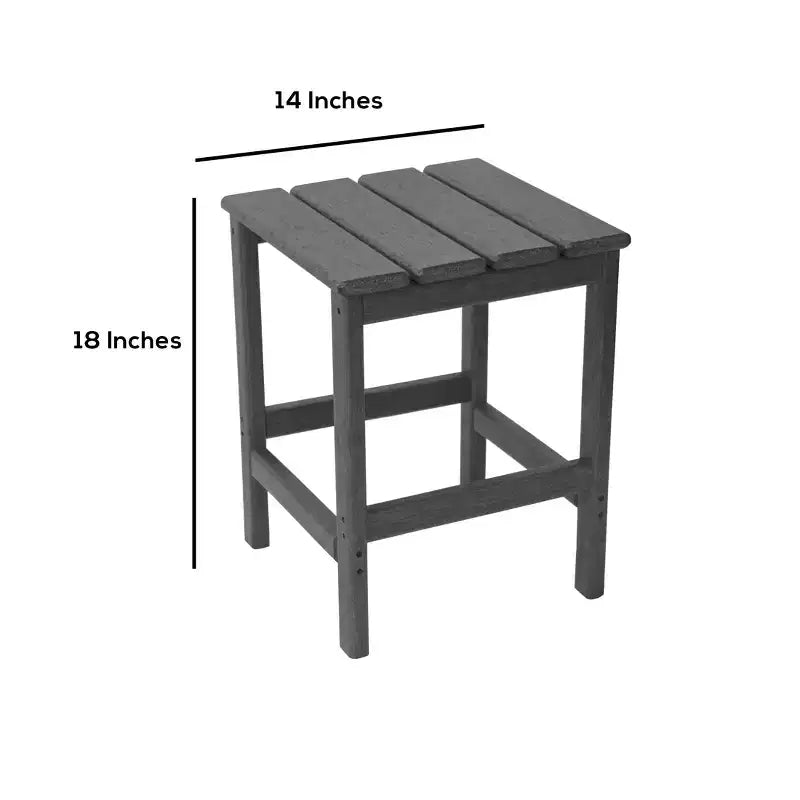WestinTrends 3pc Outdoor Patio Adirondack Coffeet Table and Side Tables set