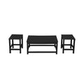 WestinTrends 3pc Outdoor Patio Adirondack Coffeet Table and Side Tables set