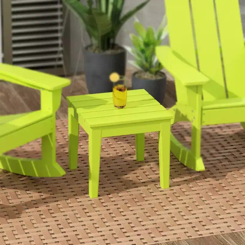WestinTrends Outdoor Patio Modern Adirondack Side Table