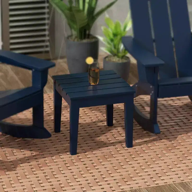 WestinTrends Outdoor Patio Modern Adirondack Side Table