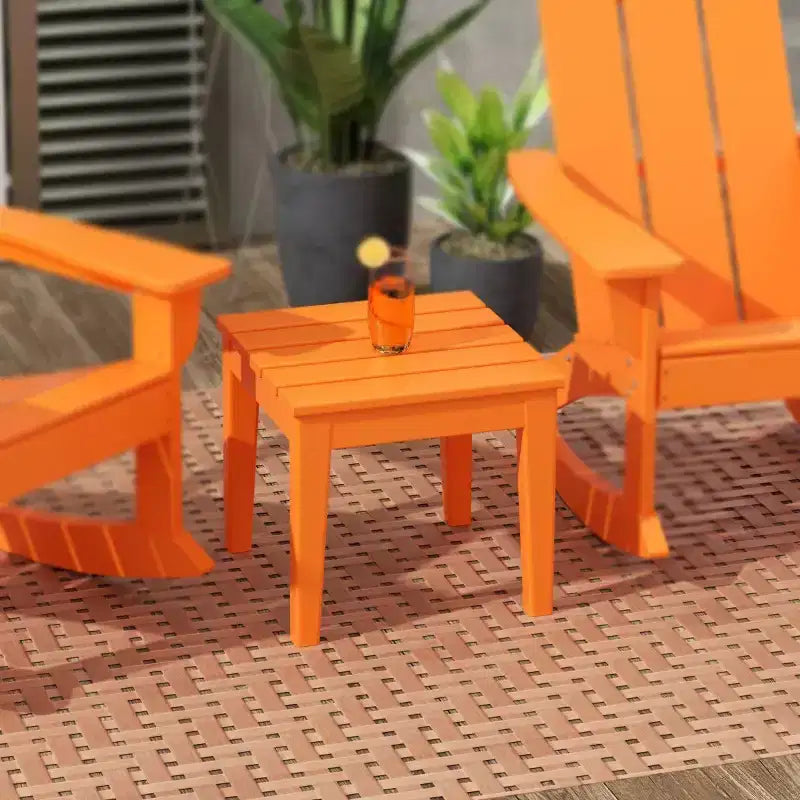 WestinTrends Outdoor Patio Modern Adirondack Side Table