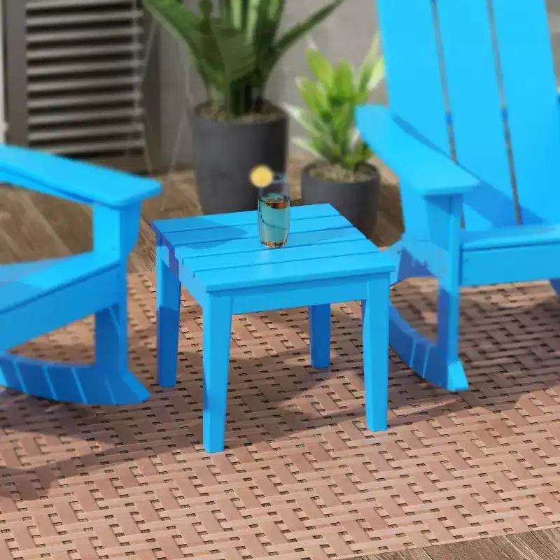 WestinTrends Outdoor Patio Modern Adirondack Side Table