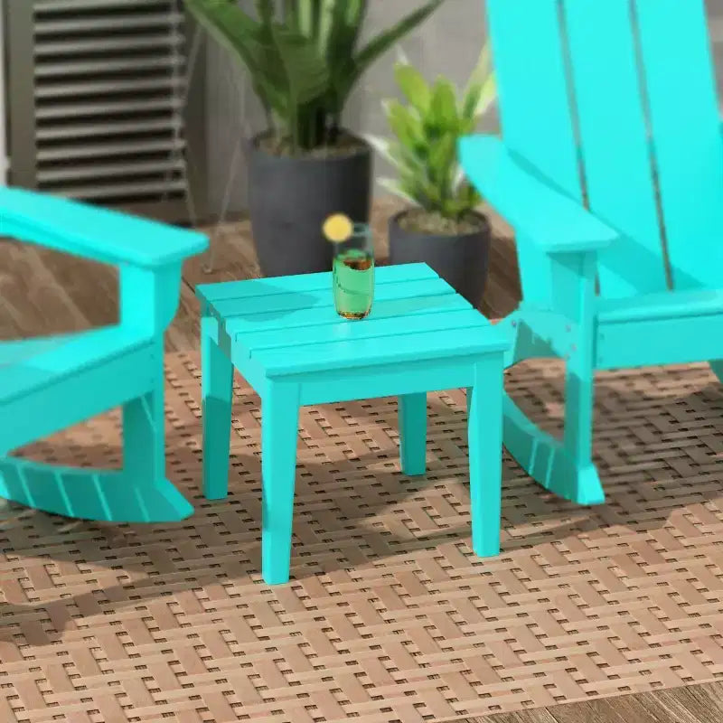 WestinTrends Outdoor Patio Modern Adirondack Side Table