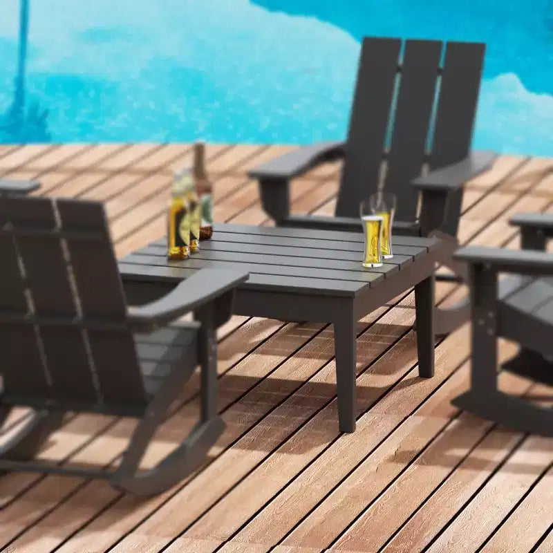Table basse Adirondack moderne WestinTrends pour patio/extérieur
