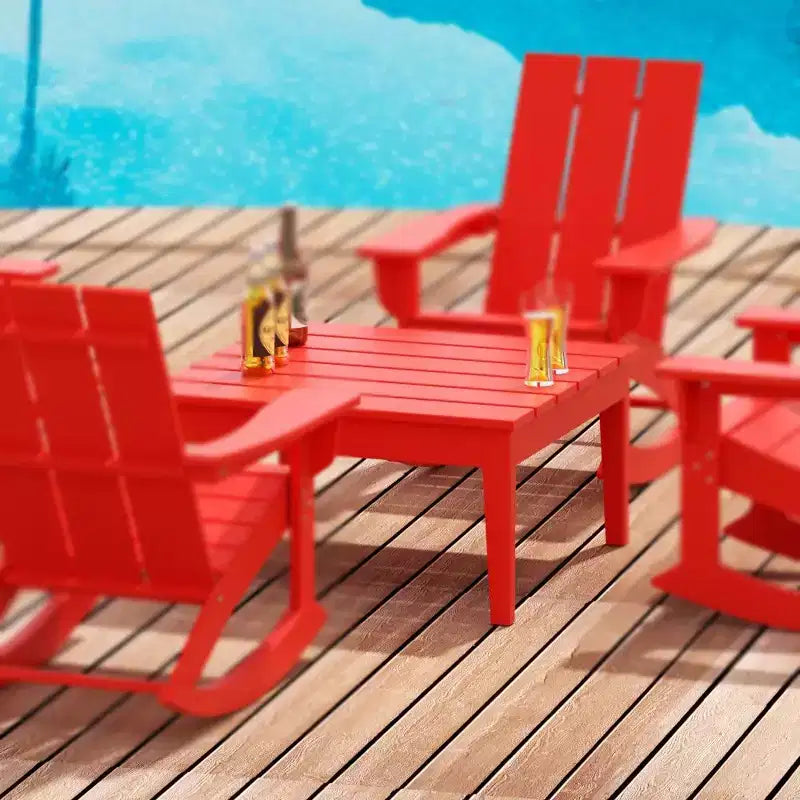 Table basse Adirondack moderne WestinTrends pour patio/extérieur
