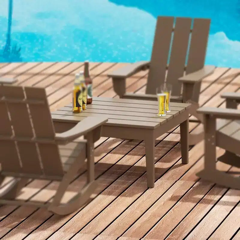 Table basse Adirondack moderne WestinTrends pour patio/extérieur