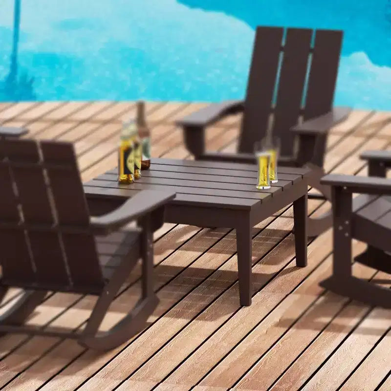 Table basse Adirondack moderne WestinTrends pour patio/extérieur