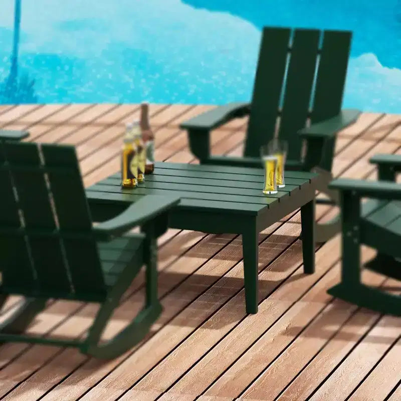 Table basse Adirondack moderne WestinTrends pour patio/extérieur
