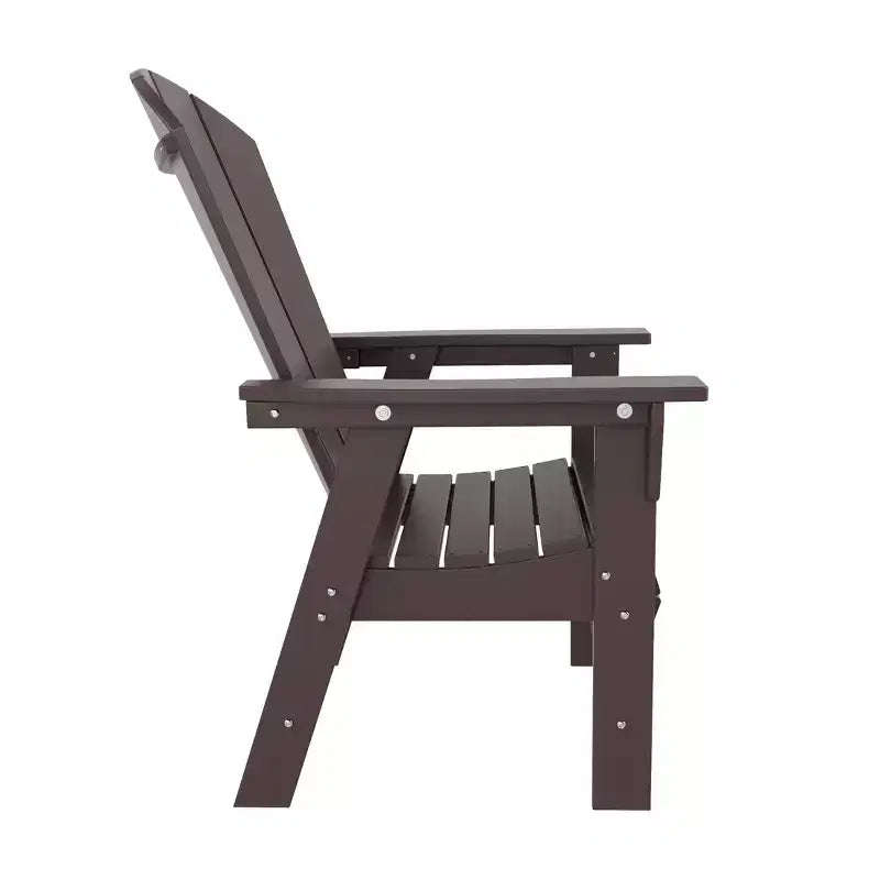 WestinTrends Outdoor Patio Adirondack Dining Chair Weather Resistant