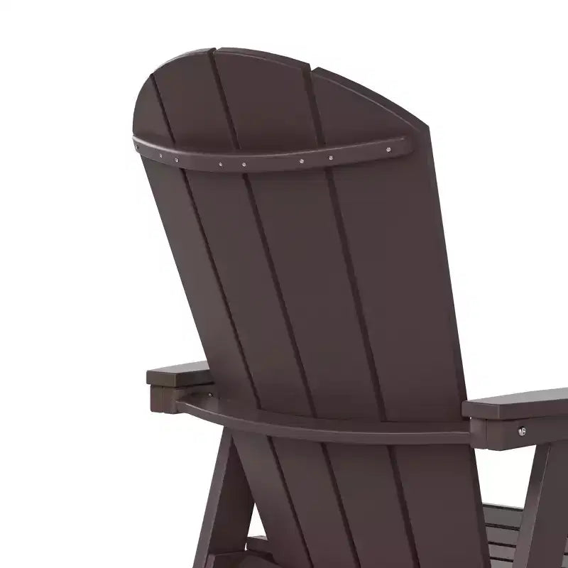 WestinTrends Outdoor Patio Adirondack Dining Chair Weather Resistant