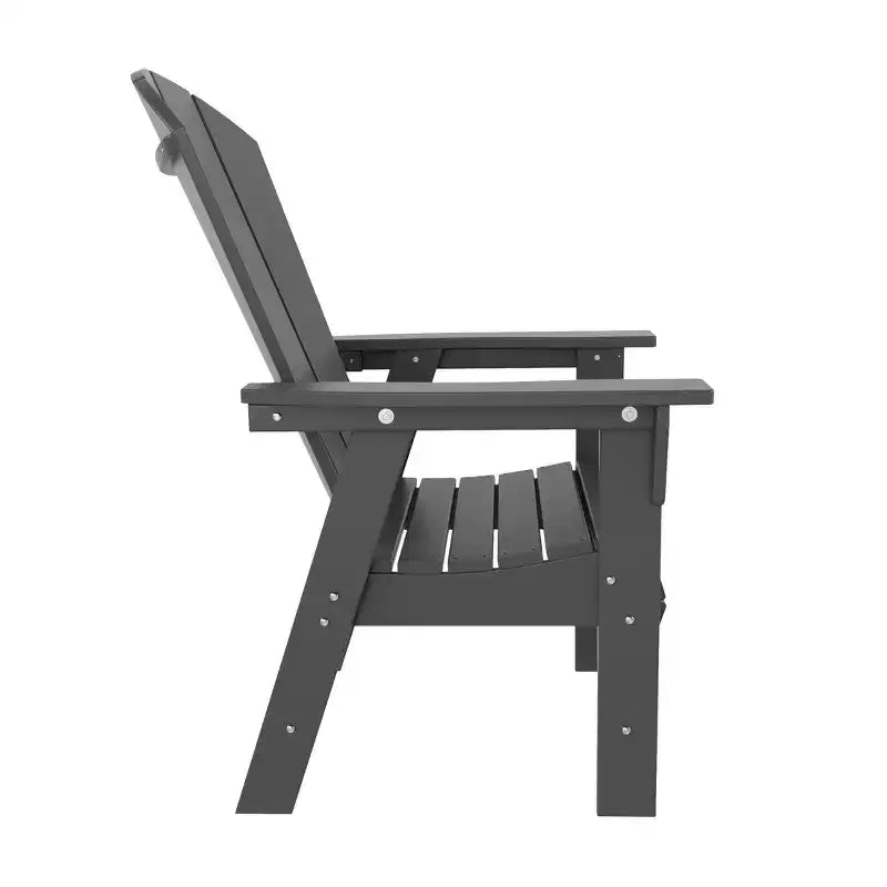 WestinTrends Outdoor Patio Adirondack Dining Chair Weather Resistant