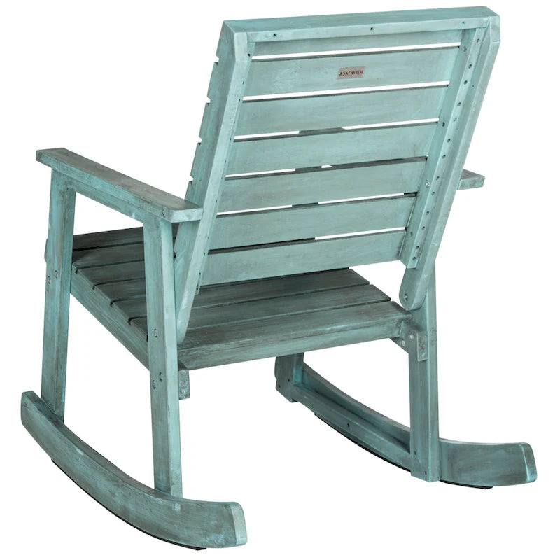 SAFAVIEH Rocking Chair d'extérieur Cheryll – 28 larg. x 37 prof. x 9 haut.