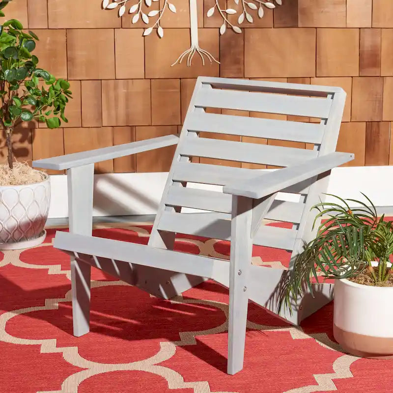 SAFAVIEH Outdoor Janiya Adirondack Chair - 30W x 28D x 32H