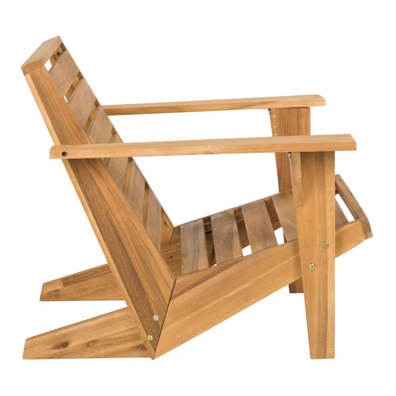 Chaise Adirondack d'extérieur Janiya SAFAVIEH - 76,2 cm L x 71,1 cm P x 81,3 cm H