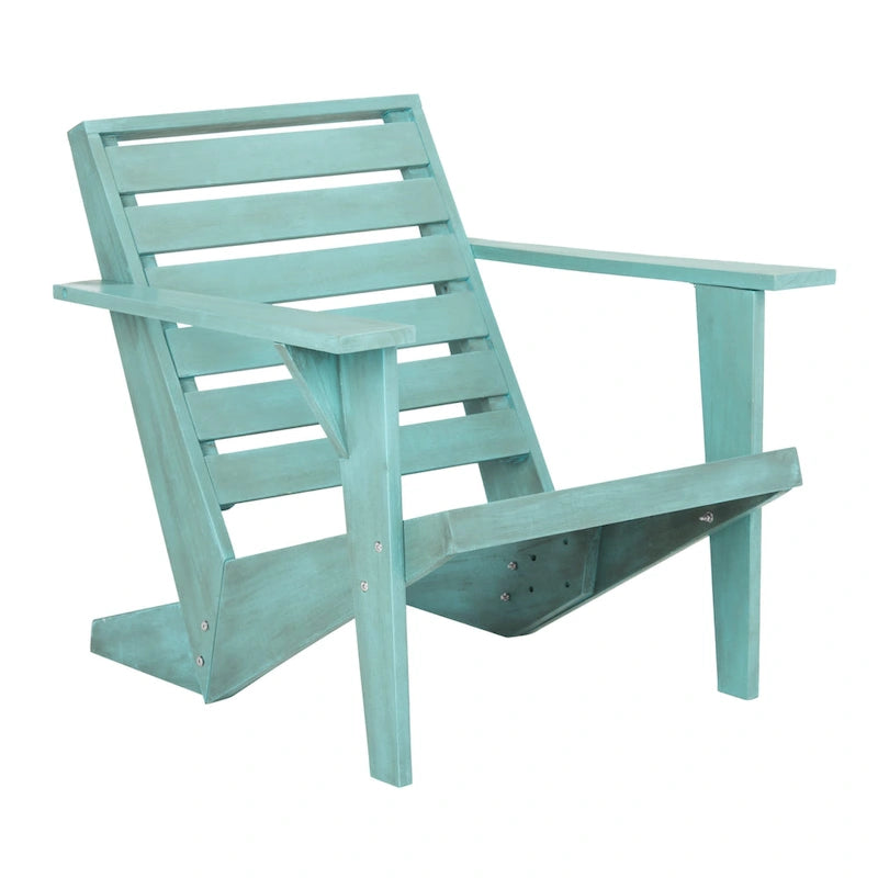 Chaise Adirondack d'extérieur Janiya SAFAVIEH - 76,2 cm L x 71,1 cm P x 81,3 cm H