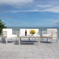 SAFAVIEH Outdoor Samira, ensemble de 4 pièces d'extérieur - 26L x 26P x 49H