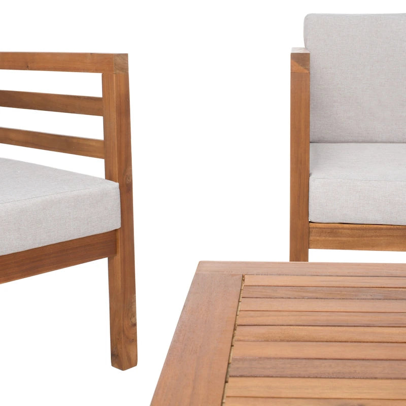 SAFAVIEH Outdoor Samira, ensemble de 4 pièces d'extérieur - 26L x 26P x 49H