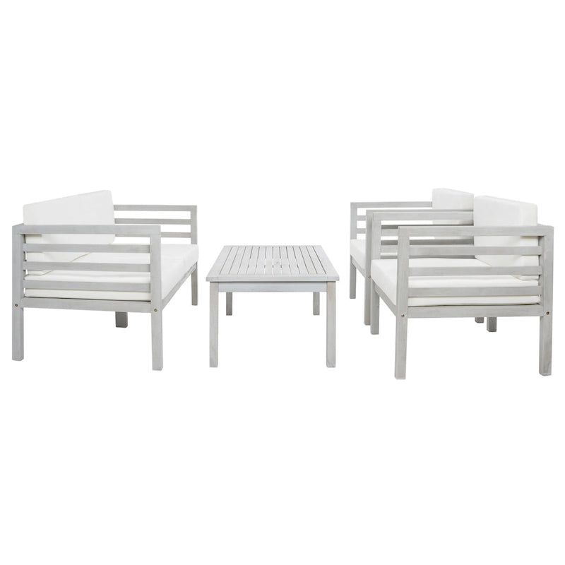 SAFAVIEH Outdoor Samira, ensemble de 4 pièces d'extérieur - 26L x 26P x 49H
