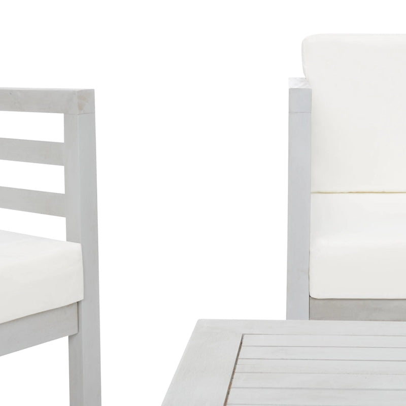 SAFAVIEH Outdoor Samira, ensemble de 4 pièces d'extérieur - 26L x 26P x 49H