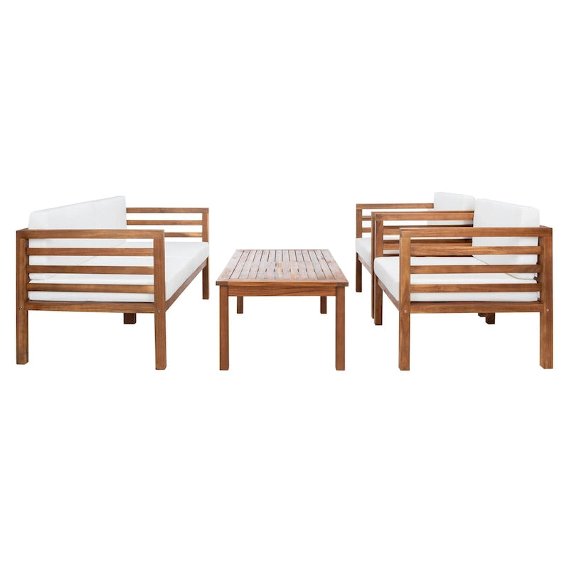 SAFAVIEH Outdoor Samira, ensemble de 4 pièces d'extérieur - 26L x 26P x 49H
