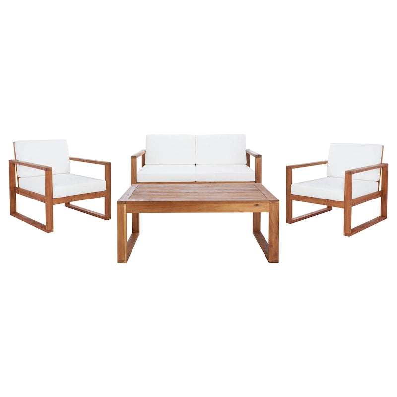 SAFAVIEH Jalynn Ensemble d'extérieur 4 pièces - 31 larg. x 30 prof. x 50 haut.