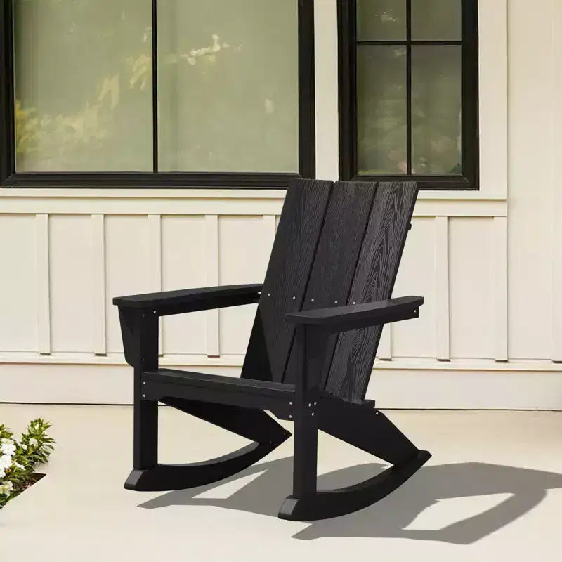 HYLEORY HDPE Plastic Rocking Adirondack Chair