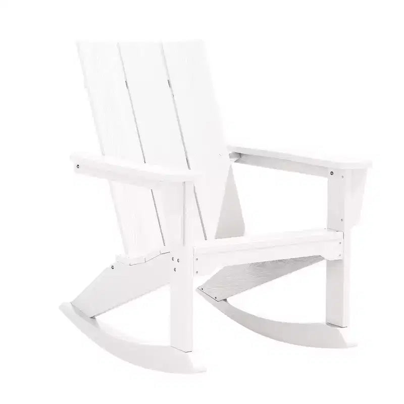 HYLEORY HDPE Plastic Rocking Adirondack Chair