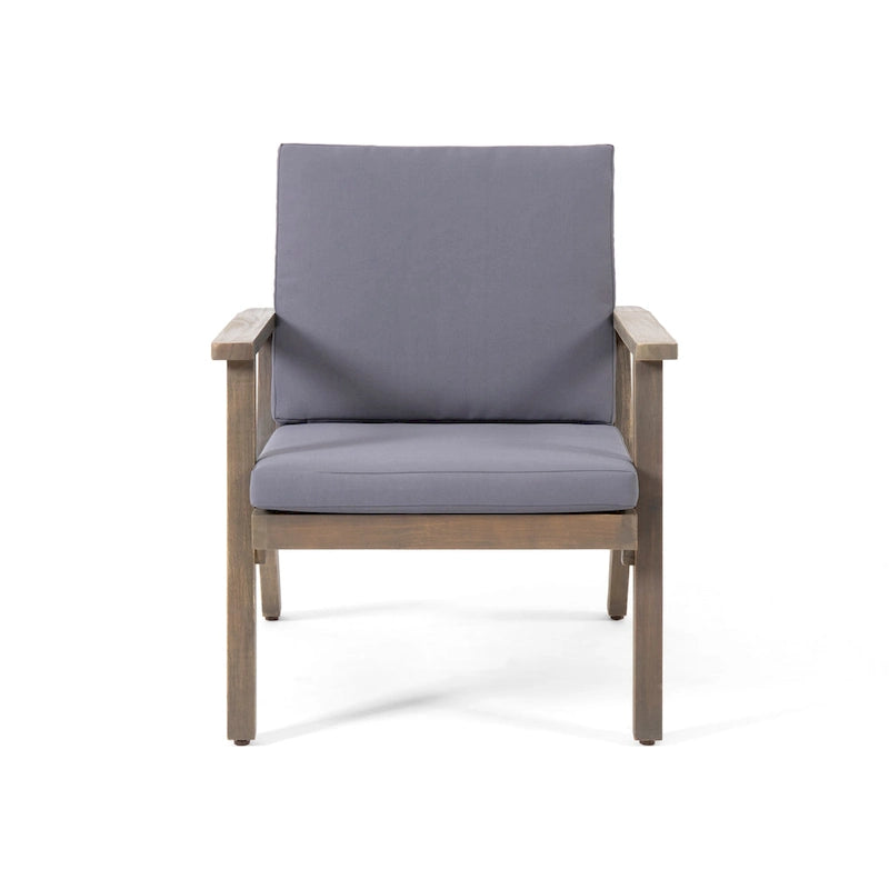 Ensemble de conversation 4 places Temecula en bois d'acacia d'extérieur par Christopher Knight Home
