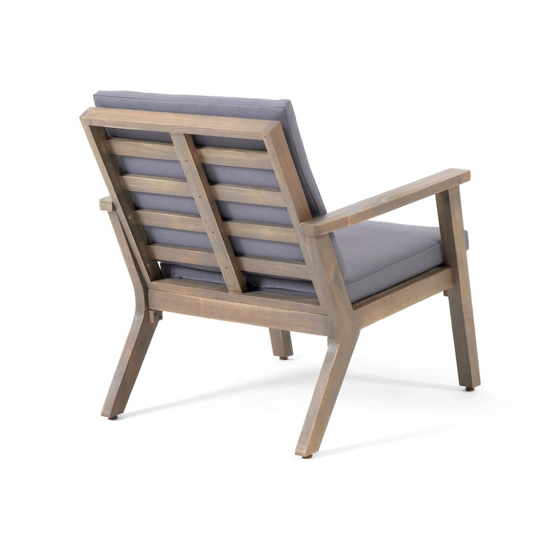 Ensemble de conversation 4 places Temecula en bois d'acacia d'extérieur par Christopher Knight Home