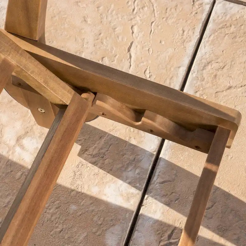 Chaise longue d'extérieur Perla en bois d'acacia par Christopher Knight Home
