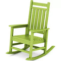 HYLEORY HDPE Modern Resin Rocking Adirondack Chair