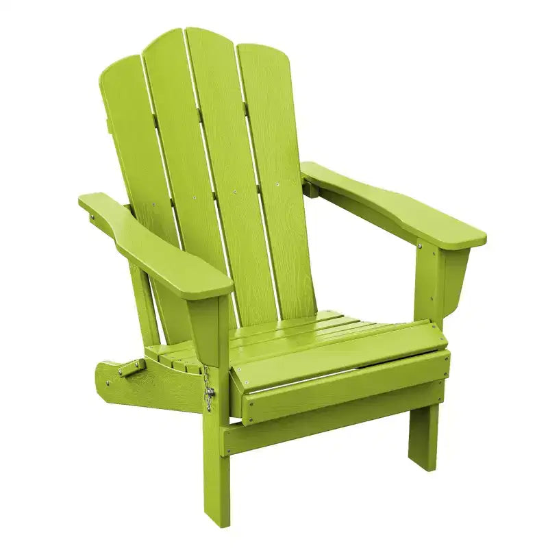 HYLEORY HDPE Outdoor Patio Chair, Folding Adirondack Chair