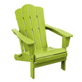 HYLEORY HDPE Outdoor Patio Chair, Folding Adirondack Chair
