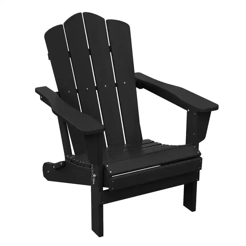 HYLEORY HDPE Outdoor Patio Chair, Folding Adirondack Chair