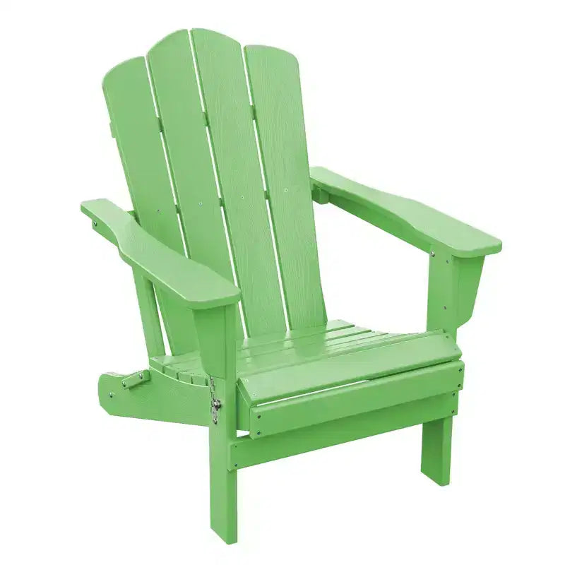 HYLEORY HDPE Outdoor Patio Chair, Folding Adirondack Chair