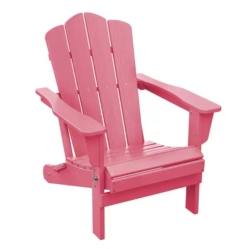 HYLEORY HDPE Outdoor Patio Chair, Folding Adirondack Chair