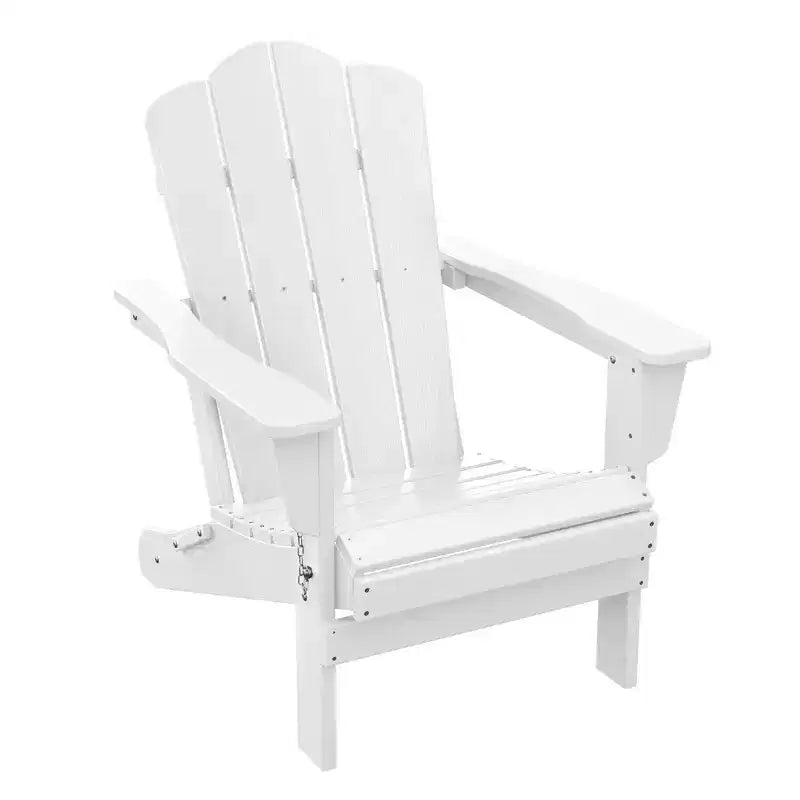 HYLEORY HDPE Outdoor Patio Chair, Folding Adirondack Chair