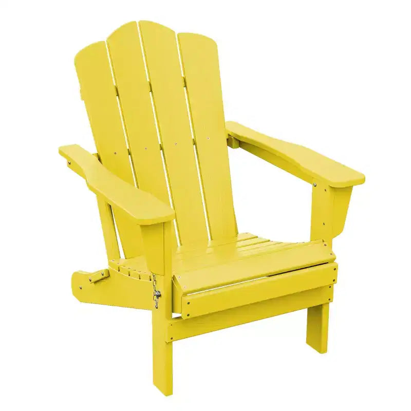 HYLEORY HDPE Outdoor Patio Chair, Folding Adirondack Chair