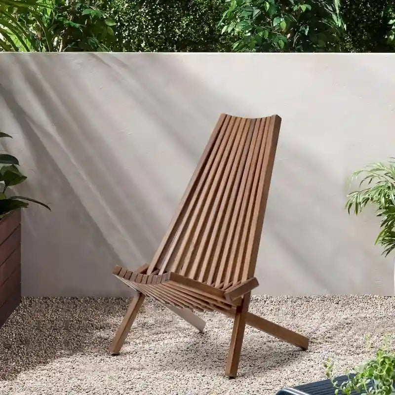 Chaise pliante en bois