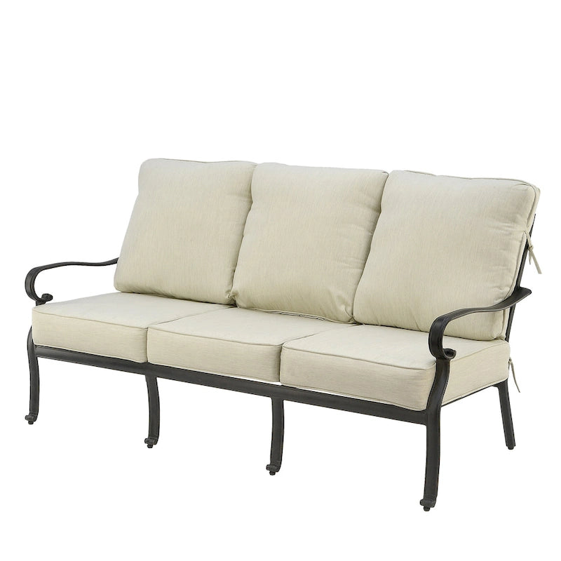 Ensemble de conversation Windsor de 4 pièces résistant aux intempéries – 188 cm