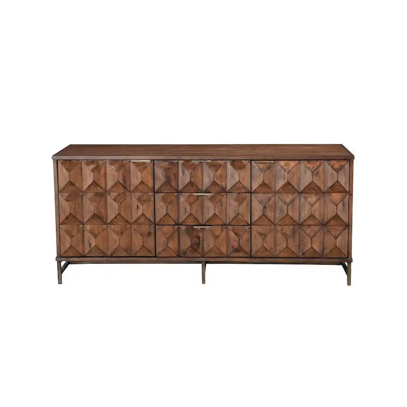 Origins by Alpine Trig TV Console for TV's up to 70, Mahogany