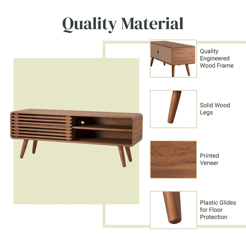 Meuble TV bas Wilson 46 KD Slat