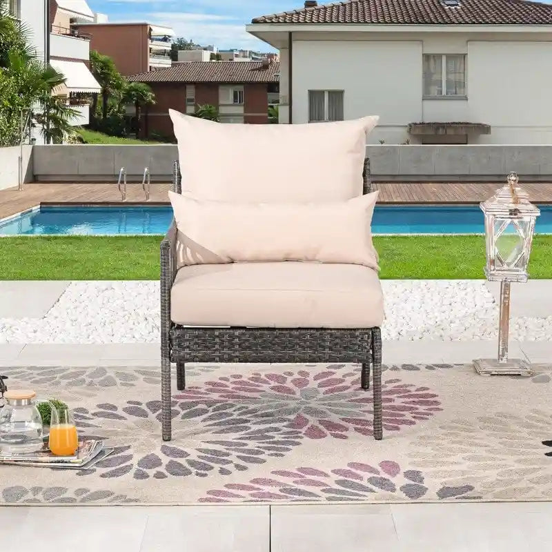 Fauteuil d'extérieur Patio Festival avec coussins