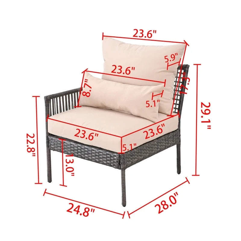 Fauteuil d'extérieur Patio Festival avec coussins